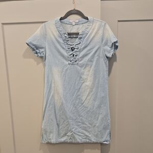 Ovi Sky Blue Denim Dress